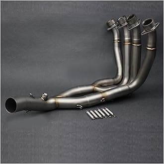 Motorcycle Muffler Exhaust slip For Y&amaha YZF R6 YZF-R6 2006-2014 Stainless Titanium Middle Pipe Full System Exhaust Link Pipe R6 Accessories Motorcycle(A)