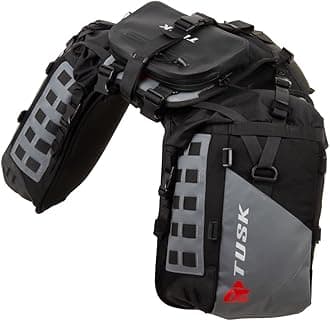 Highland X2 Rackless Luggage System w/Small Dry Duffel/Large Bottle Holders Standard Heat Shield Black/Grey