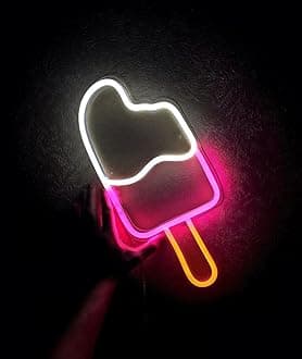 TIVA Ice Cream neon Sign with Adapter (Popsicle Ice Cream)