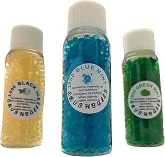 Bulk 1000 Flavoured Crushball Capsules for Cigarette Infusion (10 Flavours Available) (Black Ice, 1000)