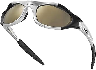 Youth Sports Polarized Sunglasses for Boys Kids Teens Age 8-16 Baseball Wrap Around UV400 Glasses