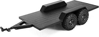 INJORA Utility Trailer with Hitch for 1/18 RC Crawler Car TRX4M Upgrade