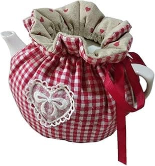 Tea Cosy - 100% Cotton Printed Tea Cosy Kitchen Tea Pot Dust Cover Breakfast Warmer Insulation and Keep Warm 1Pack