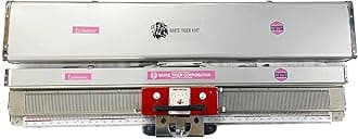 White Tiger Knit Stainless Steel Wool Knitting Machine By Hand Home, Economic Model With 180 Spm Sewing Speed, Knit Your At Home, Knitting Kits Beginners (Set Of 1, Accessory Bag Included)