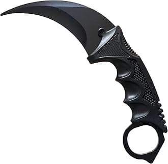 Karambit Knife Trainer - Stainless Steel Practice Training Knife with Sheath for Beginner - 100% Safe Practice Knives Trainer Tool
