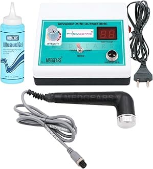 Physiotherapy Mini Ultrasound Physiotherapy Machine Portable Ultrasonic Physiotherapy Machine Ultrasound Massager for Pain Relief with One Year Warranty