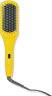 Drybar The Brush Crush Heated Straightening Brush | One Step Hair Straightener Brush, Smooth and Style for Frizz-free Hair, Works With All Hair Types