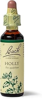 Bach Original Flower Remedies (Holly) Stand Your Ground, Goodwill Towards Others, Emotional Wellness, Natural Flower Essence, 20ml