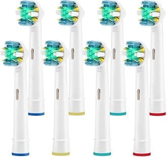 Toothbrush Replacement Heads Refill for Oral Electric Toothbrush Pro 1000 Pro 3000 Pro 5000 Pro 7000 Vitality Floss Action,8 Count with Covers