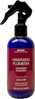 Aromar Essential Room Mist and Fabric Spray with Natural Freshener Aromatherapy for a Fresh and Rejuvenated Home 8 oz Hawaiian Plumeria