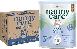 Nannycare Goat Based Toddler Milk – Stage 3 (From 1-3 Years) | Baby Powder from Whole Goat Milk | Nutritionally Complete Formula for Combination or Bottle Feeding – 800g (6 Pack)