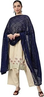 Women's Chiffon Embroidered Dupatta