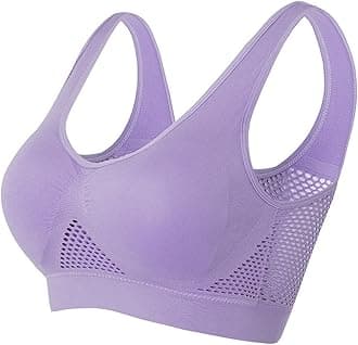 Wireless Sports Bra for Women Plus Size Workout Bras High Support Yoga Bras Breathable Mesh Bras Comfy Everyday Bras