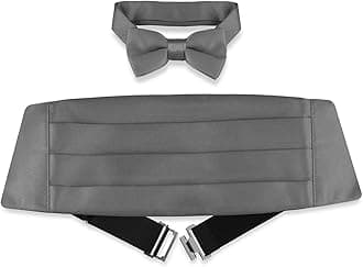 Vesuvio Napoli Boy's Cummerbund & Bow Tie Set Solid Color Boys Cumberbund BowTie