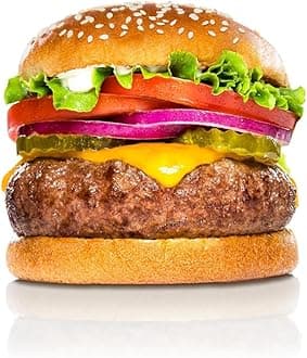 New York Steak & Seafood Pack of 24 Frozen Sirloin Burgers - Premium 8 oz. Each Beef Sirloin for Beef Burgers Patties, Hamburger Patties