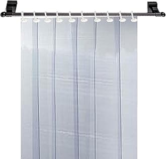 Kuber Industries Plastic Curtain - 82x53 Inches (Transparent)