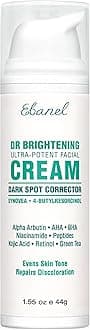 Ebanel Dark Spot Remover for Face & Body, Skin Brightening Cream with Synovea, Alpha Arbutin, Niacinamide, Kojic Acid, Dark Spot Corrector for Hyperpigmentation, Discoloration, Melasma, and Age Spots
