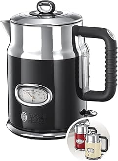 Russell Hobbs 21671-70 Retro Ribbon Electric Kettle Classic noir-21671-70, St...