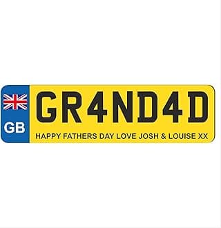 – Personalised Plate Style Decorative Plaque – Custom Text Sign in MDF or Acrylic – Novelty Gift for Home or Office Just Passed Novelty Signs (GB Design, Mdf Wood Large 25cm)