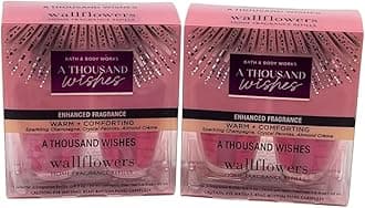 Bath and Body Works A Thousand Wishes WallFlower Fragrance Refill. 4 Pack 0.8 Oz