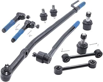 10pc Complete Front Suspension Steering Kit replacement for Ford Excursion Ford F-250 F-350 Super Duty 2WD Models Only Inner & Outer Tie Rod Ends & Upper & Lower Ball Joints & Sway Bar End Links
