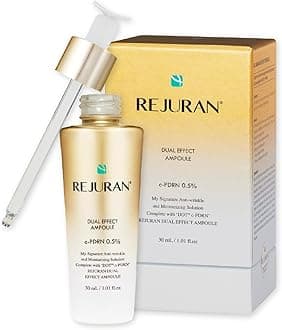 REJURAN® Dual Effect Ampoule, DOT™ DUAL c-PDRN® – Salmon DNA Rejuvenating Face Serum for Radient Glass Skin, Firming, Fine Line & Wrinkle Treatment, and Deep Hydration, Korean Skincare (1.01 fl oz)