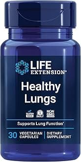 Life Extension Healthy Lungs – Lung Support Supplement - Helps Maintain Lung & Breathing Health with Boswellia, Bael, Saffron, Andrographolide - Gluten-Free, Once Daily - 30 Vegetarian Capsules