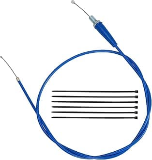 HIAORS 35.43 inch Throttle Cable Compatible with 70cc 90cc 110cc Pit Dirt Bike SSR125 Baja Dirt Runner DR70 Tao Tao DB14 Coolster QG210 Apollo SYX Moto 4-Stroke Roketa X-pro Motorcycle Parts Blue