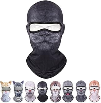 3D Cat Ski Balaclava Sheisty Face Mask with Ears,Cute Full Face Hood Mask Animal Ski Mask for Riding Sports Outdoor