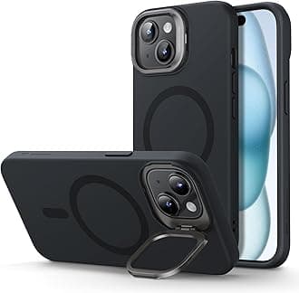 【Built-in Lens Stand & Magsafe Compatible】ESR iPhone 15 Plus Case, US Military MIL Standard, Shockproof, Hidden Stand, Anti-Scratch Back, Yellowing Prevention, Fingerprint Resistant, Adjustable Stand