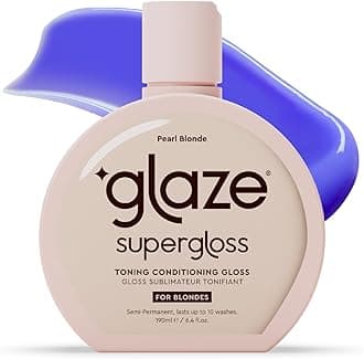 Supergloss Color Conditioning Gloss – Hydrating Semi-Permanent Color Toning Hair Gloss & Shine Boost – For Light Blonde Hair and Highlights – 6.4 Fl Oz - Purple - Pearl Blonde