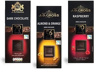 J.D. Gross Dark Chocolate Bars(pack of 3)