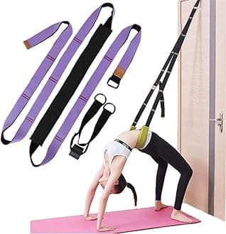 Back bend Assist Trainer - Improve Back and Waist Flexibility, Door Flexibility Stretching Strap, Home equipment for Ballet, Dance, Yoga, Gymnastics, Cheerleading, Splits