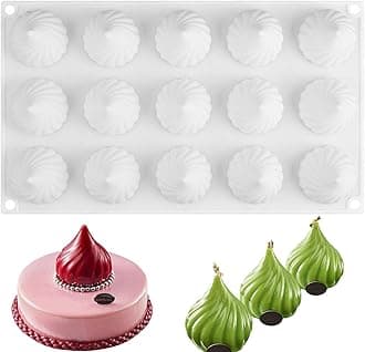 Russian Tale Silicone Mold for Baking Mousse Cake, Candy, Pastry, Chocolate, Cupcake, Jelly, Pudding, Cake Decoration Mold, 3D Russian Tale Shape (15-Cavity)