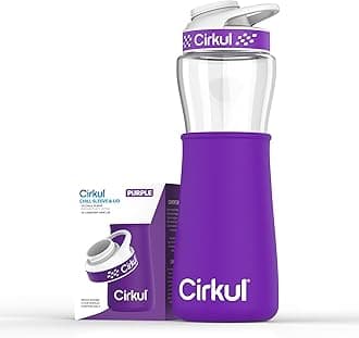 CirkulPurple Chill Sleeve and Purple Lid for 22oz. Plastic Bottle