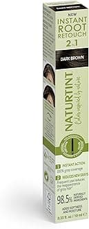 Naturtint Instant Root Retouch - Dark Brown 2-in-1 Gray Coverage, 0.33 fl oz