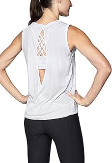 MippoWorkout Tops for Women Open Back Shirts Yoga Athletic Tops Running Muscle Tank Tops