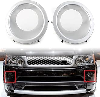 GZYF Car Auto Front Bumper Fog Light Bezel Cover for Range Rover Sport 2010-2013, 1 Pair