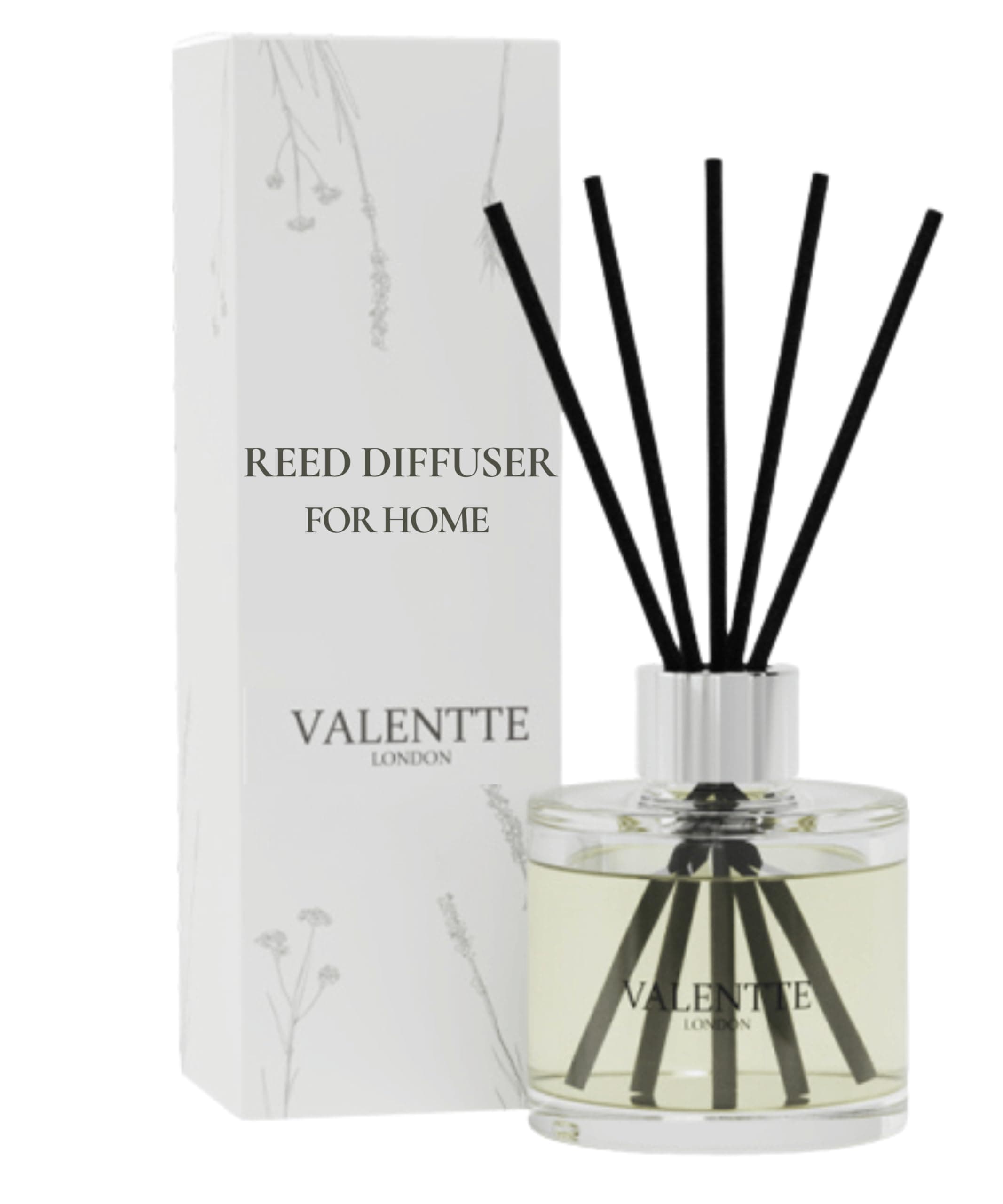 Valentte Reed Diffuser - Patchouli & Eucalyptus Scent | Essential Oil Aroma for Home | 100 ml