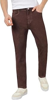 Urbano FashionMen's Slim Fit Mid Rise Denim Jeans Stretchable