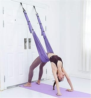 Diamerd Leg Stretcher Strap, Stretching Equipment with Door Anchor Flexibility Trainer Backbend Assist for Dance Aerial Yoga Ballet Leg Stretching Exercise