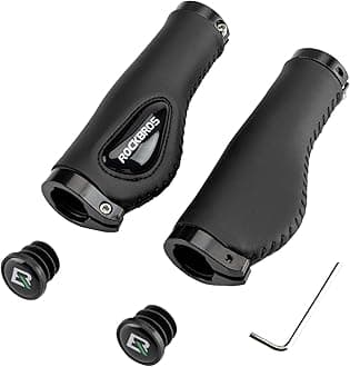 Bike Handle Grips Ergonomics Design Soft Gel Dual Lock on Bicycle Handlebar Grips for Mountain MTB MBX Bike Electric Scooter