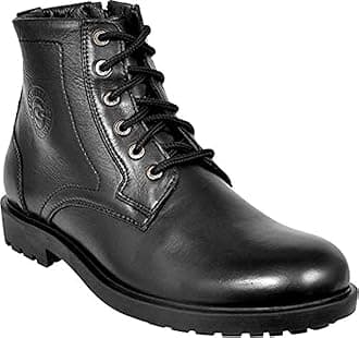 Genuine Premium Leather Luxury Memory Foam High-Top Ankle Boots Shoes For Men(824|Black|Size-8)