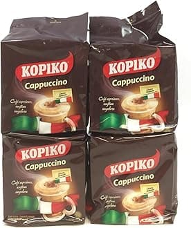 4 Kopiko Cappuccino with Choco Grabules Instant Coffee (4 pack x 10 sachets)