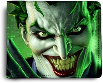 ShopMantra Dark Night Rises Joker Quote Printed Pu Leather Wallet for Men's (Dirty Smiling Joker)