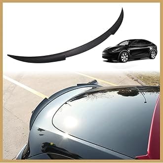 BestEvMod AOSK for Tesla Model Y V2 Performance Spoiler Exterior Accessories 2020 2021, Gen 2.0 Upgraded Perfect Fitment Design Performance Spoiler Rear turnk Wing (Matt Black)