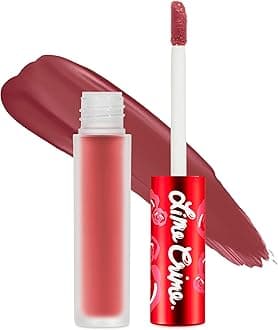 Lime CrimeVelvetines Liquid Matte Lipstick, Riot (Red Brown) - Bold, Long Lasting Shades & Lip Lining - Stellar Color & High Comfort for All-Day Wear - Talc-Free & Paraben-Free