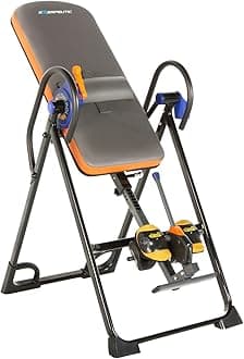 Exerpeutic 975SL All Inclusive Heavy Duty 350 lbs Capacity Inversion Table with Air Soft Ankle Cushions, Surelock and iControl Systems