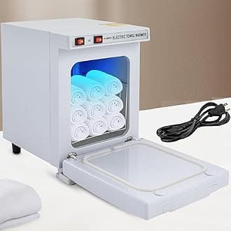 2-in-1 Towel Warmer Cabinet, 5L Hot Towel Warmers, Towel Heater for Facial Spa, Esthetician, Hair Beauty, Salon (White)