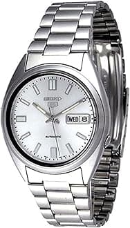 SNXS73K1 Men's Analogue Automatic Watch with Stainless Steel Strap, Silver, Bracelet